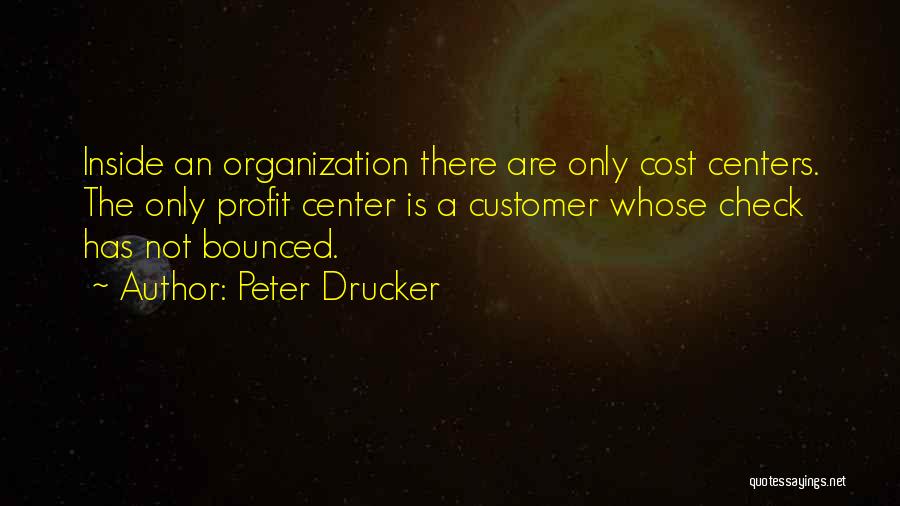 Bounced Check Quotes By Peter Drucker