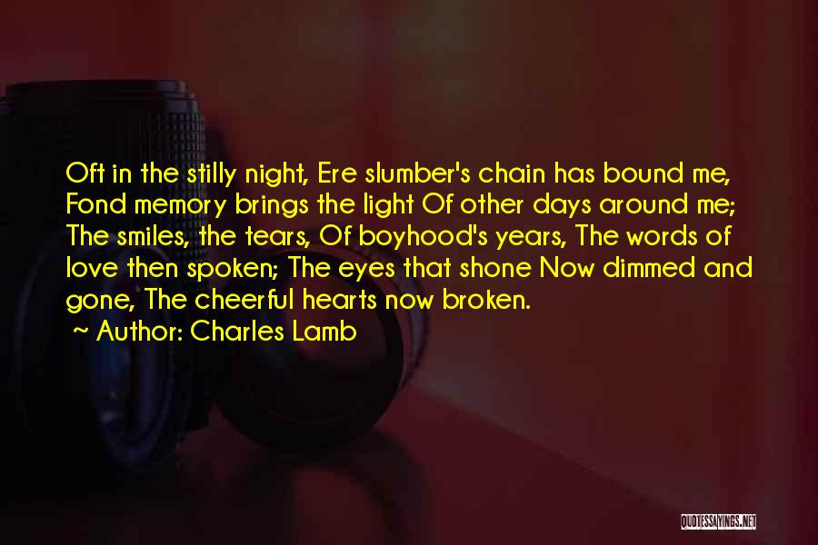 Bound In Love Quotes By Charles Lamb