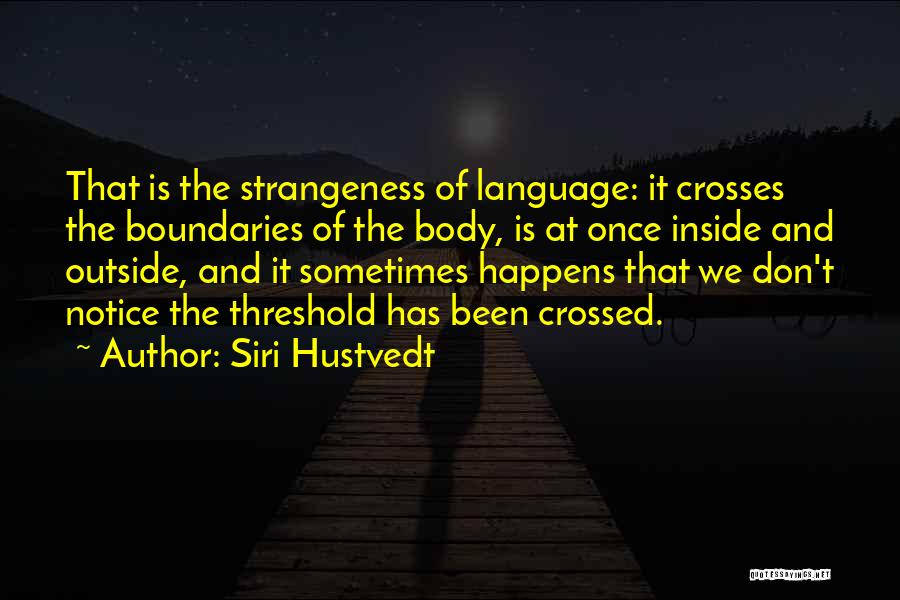 Boundaries Crossed Quotes By Siri Hustvedt