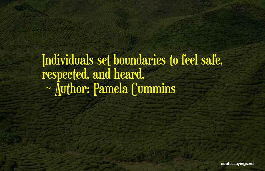 Boundary Quotes By Pamela Cummins