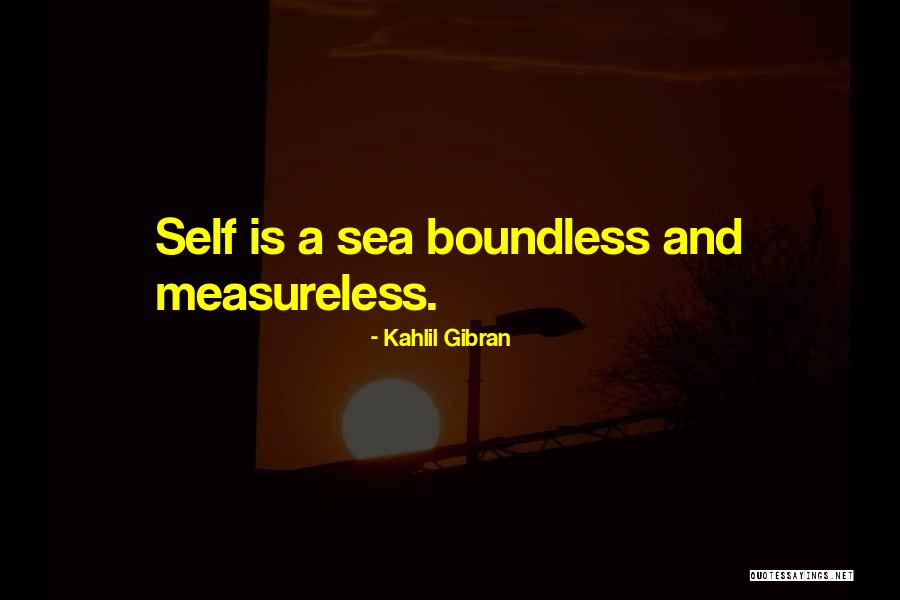 Boundless Sea Quotes By Kahlil Gibran