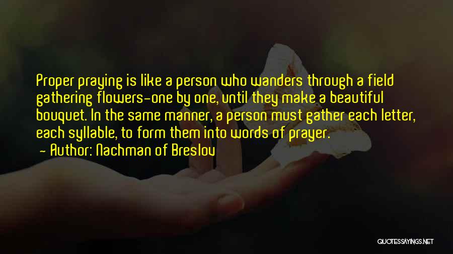 Bouquet Quotes By Nachman Of Breslov