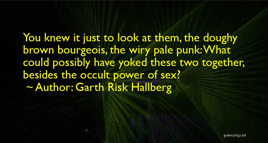 Bourgeois Quotes By Garth Risk Hallberg