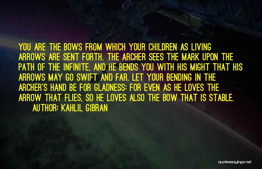 Bow And Arrow Quotes By Kahlil Gibran