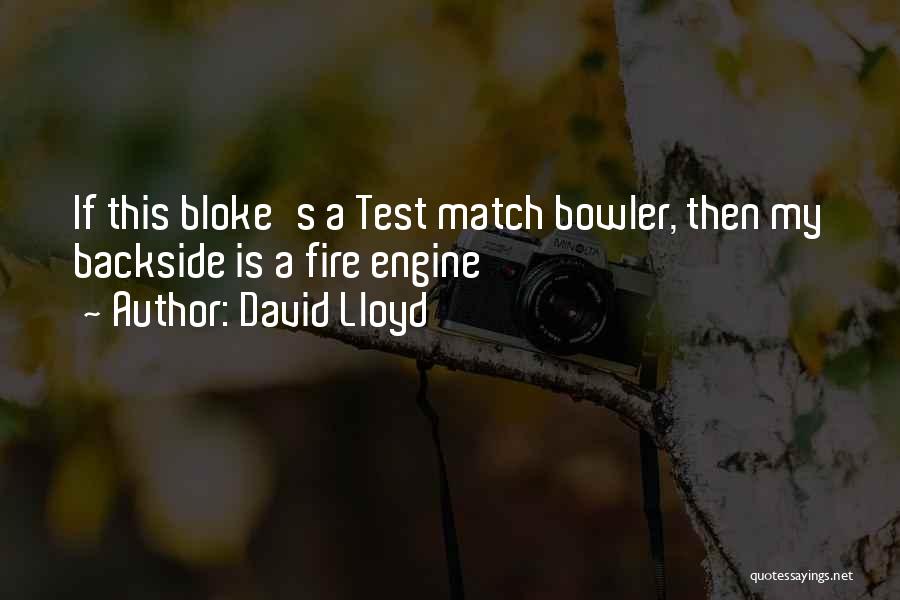 Bowlers Quotes By David Lloyd