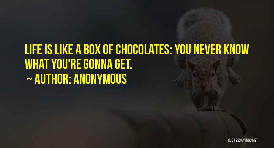 Box Of Chocolates Quotes By Anonymous