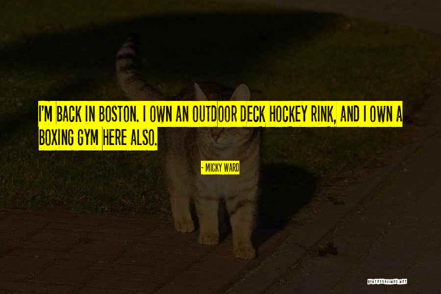 Boxing Gym Quotes By Micky Ward Boxing Gym Quotes By Micky Ward