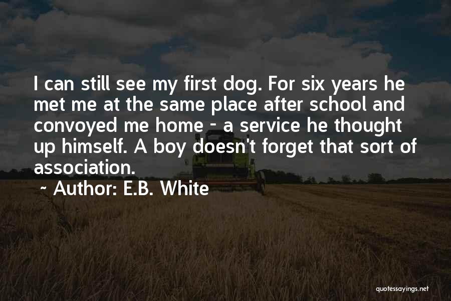 Boy And Dog Quotes By E.B. White