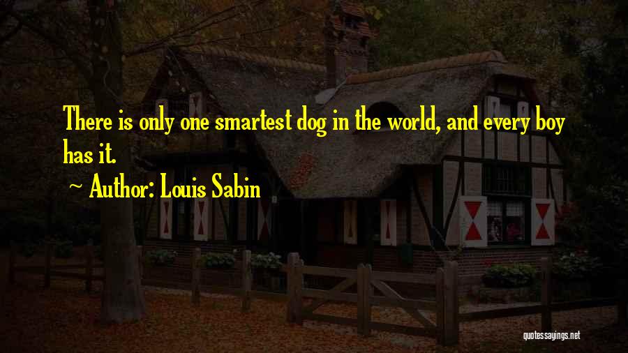 Boy And Dog Quotes By Louis Sabin