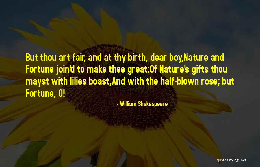 Boy And Nature Quotes By William Shakespeare