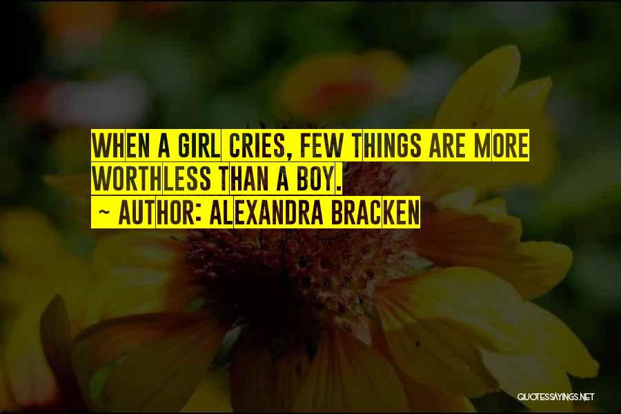 Boy Cries Quotes By Alexandra Bracken