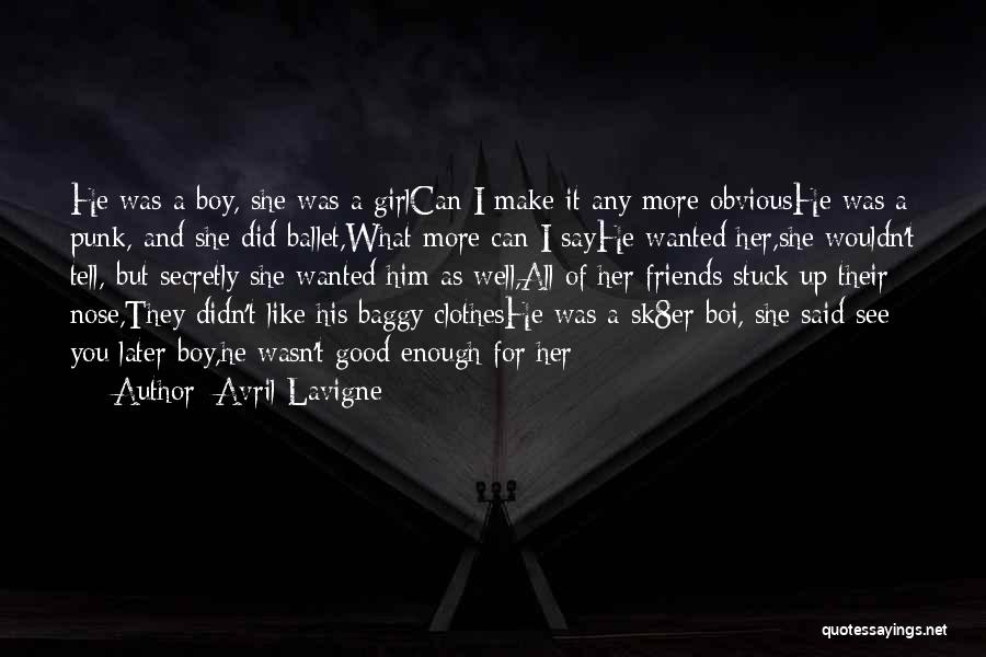 Boy Girl Love Story Quotes By Avril Lavigne