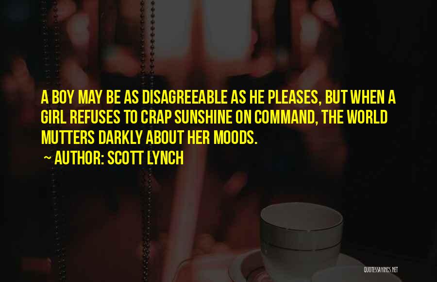 Boy Girl Quotes By Scott Lynch