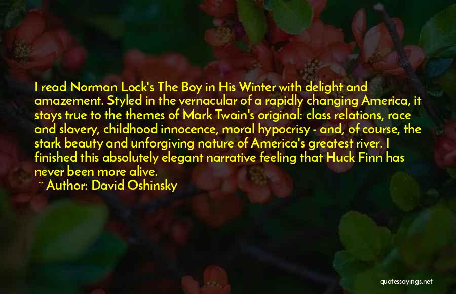 Boy In Nature Quotes By David Oshinsky