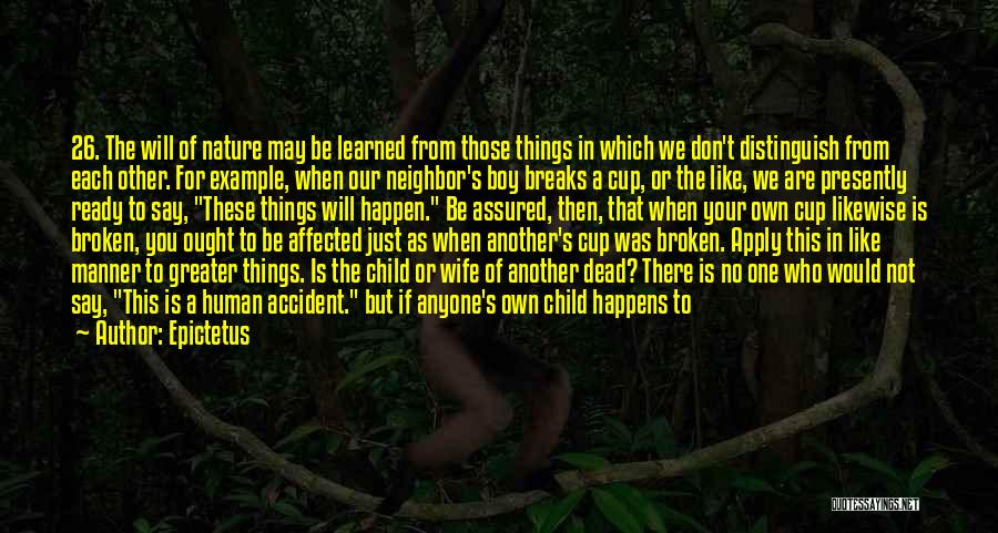 Boy In Nature Quotes By Epictetus