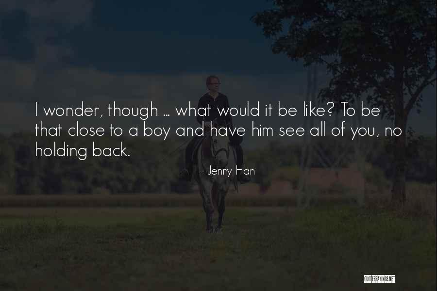 Boy Love Quotes By Jenny Han