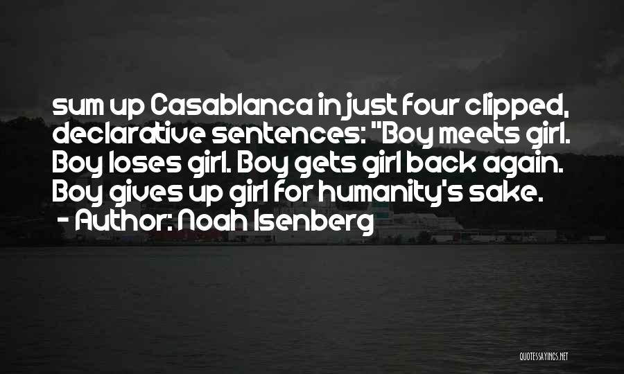 Boy Meets Girl Quotes By Noah Isenberg
