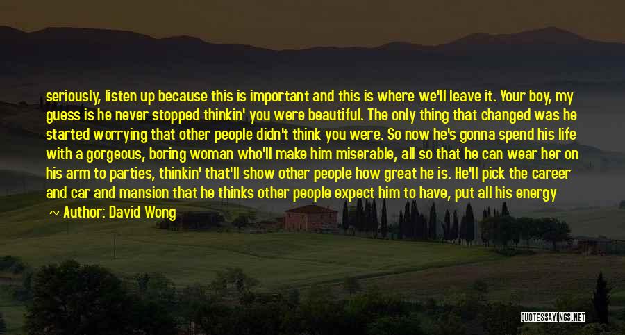 Boy Pick Up Quotes By David Wong