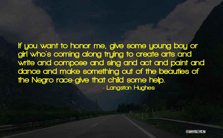 Boy Sing Quotes By Langston Hughes