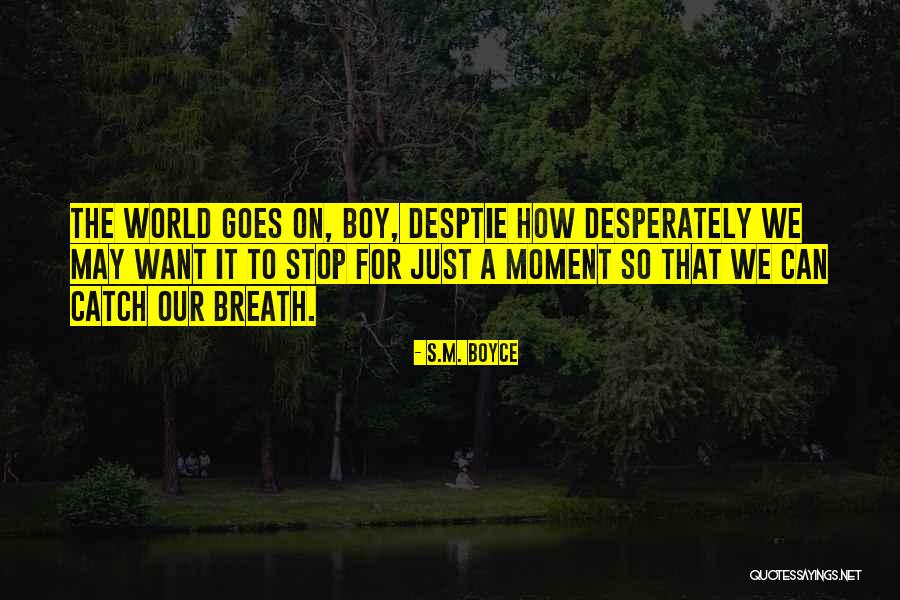 Boy Stop Quotes By S.M. Boyce Boy Stop Quotes By S.M. Boyce