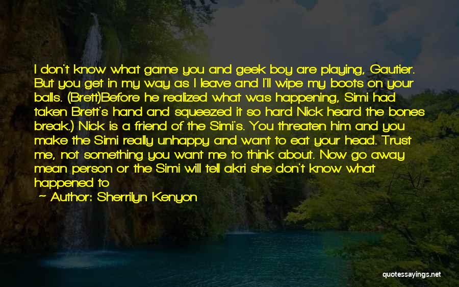 Boy That You Like Quotes By Sherrilyn Kenyon