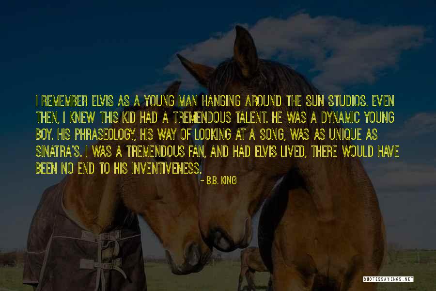Boy To Young Man Quotes By B.B. King Boy To Young Man Quotes By B.B. King