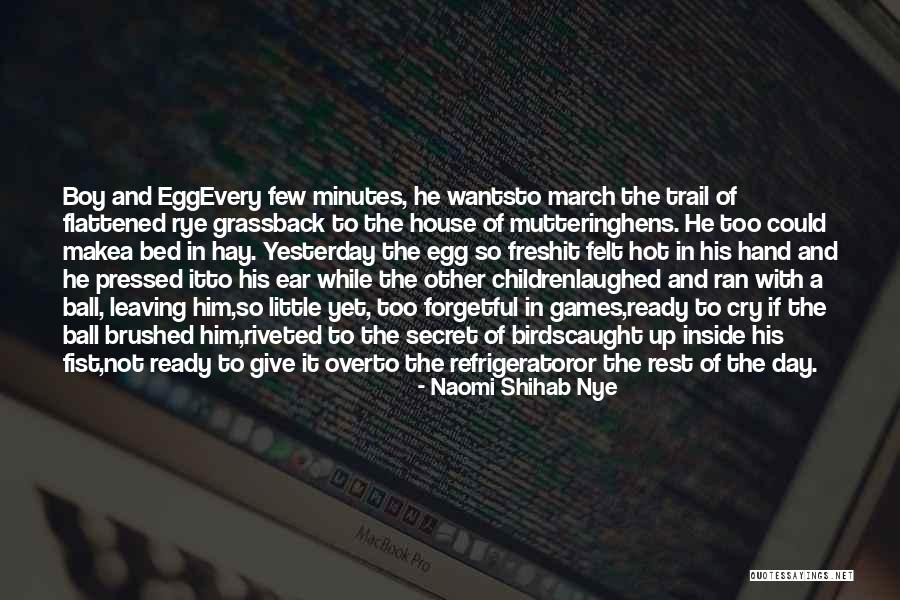 Boy With Birds In His Back Quotes By Naomi Shihab Nye Boy With Birds In His Back Quotes By Naomi Shihab Nye
