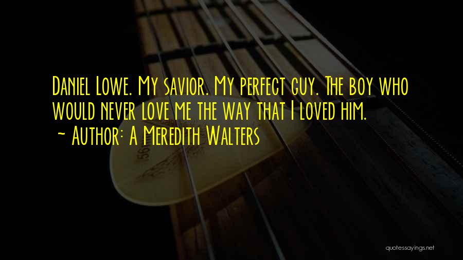 Boy You Are Perfect Quotes By A Meredith Walters