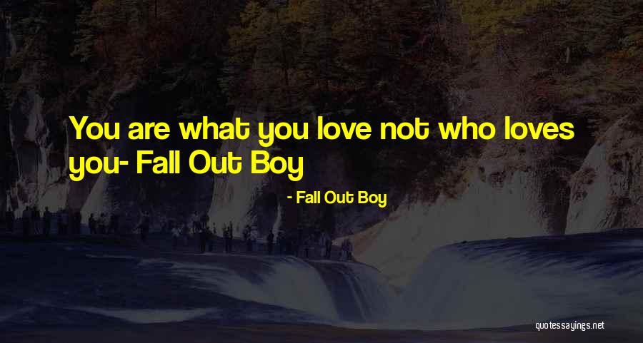 Boy You Love Quotes By Fall Out Boy