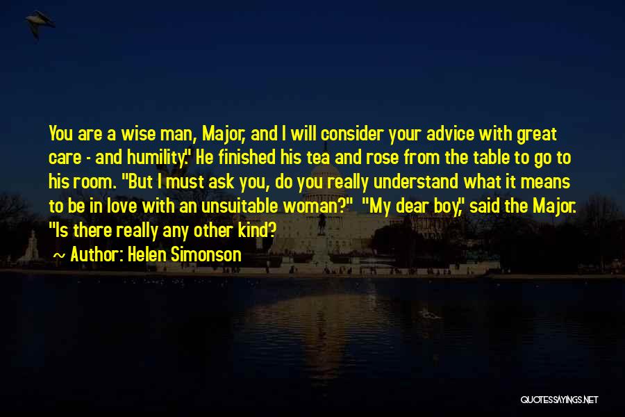 Boy You Love Quotes By Helen Simonson