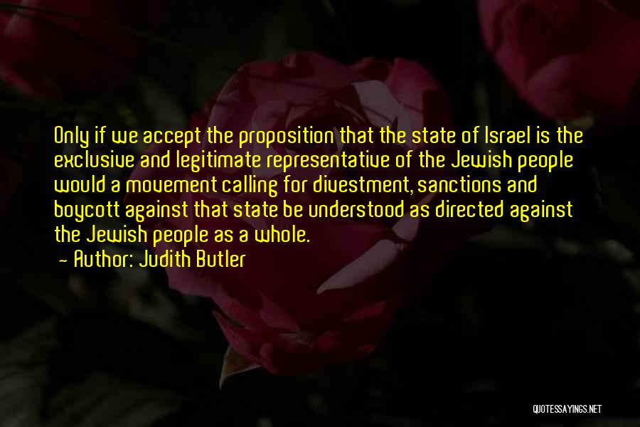 Boycott Israel Quotes By Judith Butler