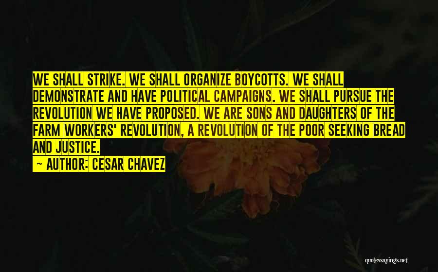 Boycotts Quotes By Cesar Chavez
