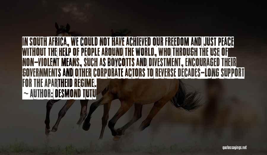 Boycotts Quotes By Desmond Tutu