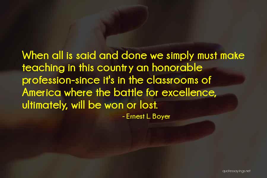 Boyer Quotes By Ernest L. Boyer Boyer Quotes By Ernest L. Boyer