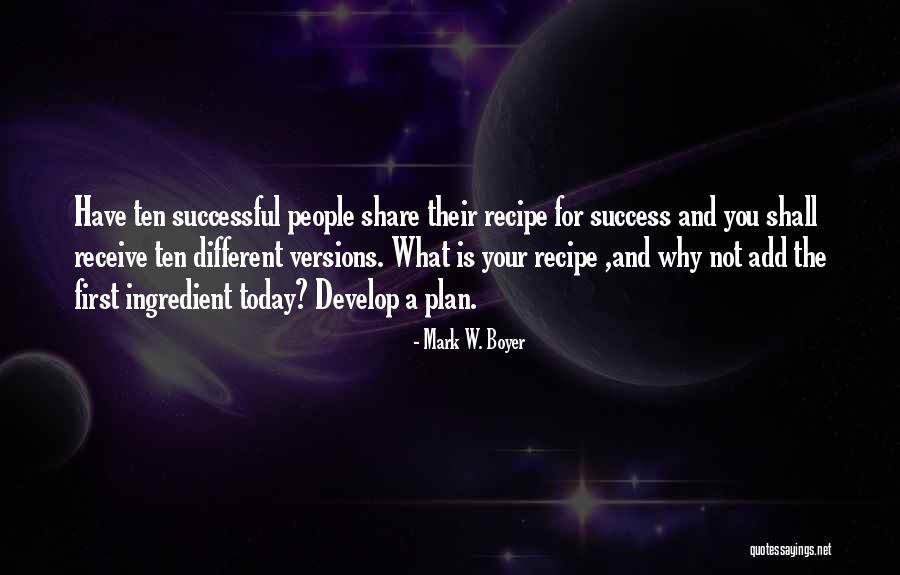 Boyer Quotes By Mark W. Boyer