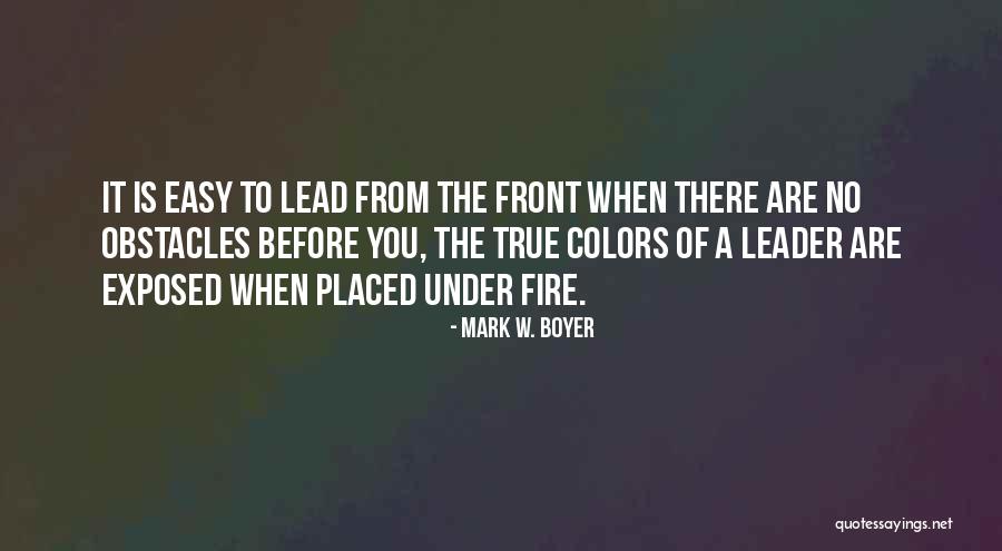 Boyer Quotes By Mark W. Boyer