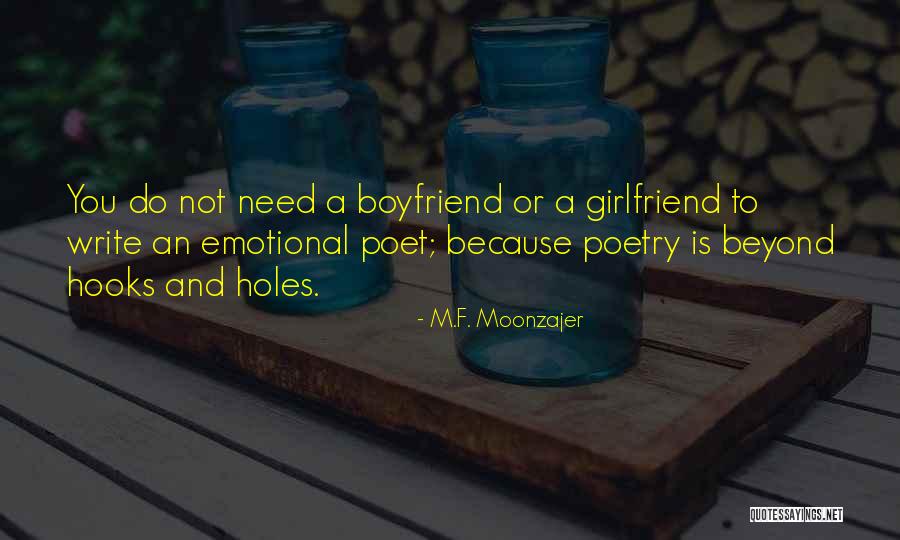 Boyfriend Girlfriend Quotes By M.F. Moonzajer