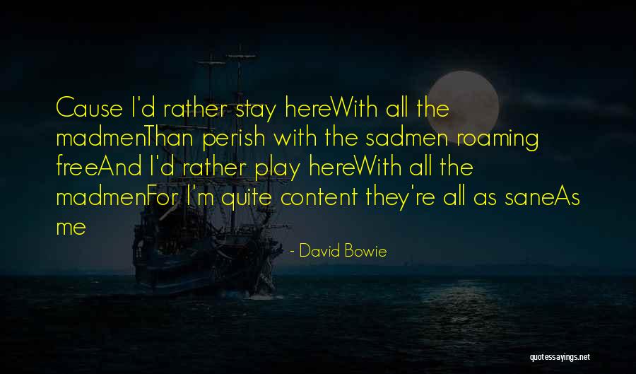 Bracknell And Wokingham Quotes By David Bowie Bracknell And Wokingham Quotes By David Bowie