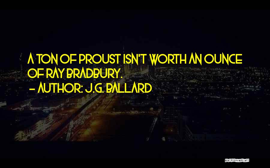 Bradbury Quotes By J.G. Ballard