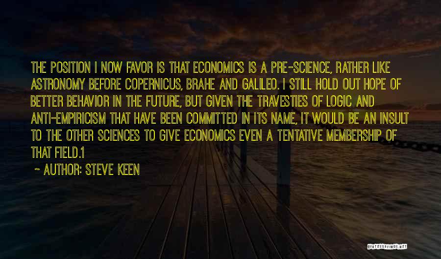 Brahe Quotes By Steve Keen