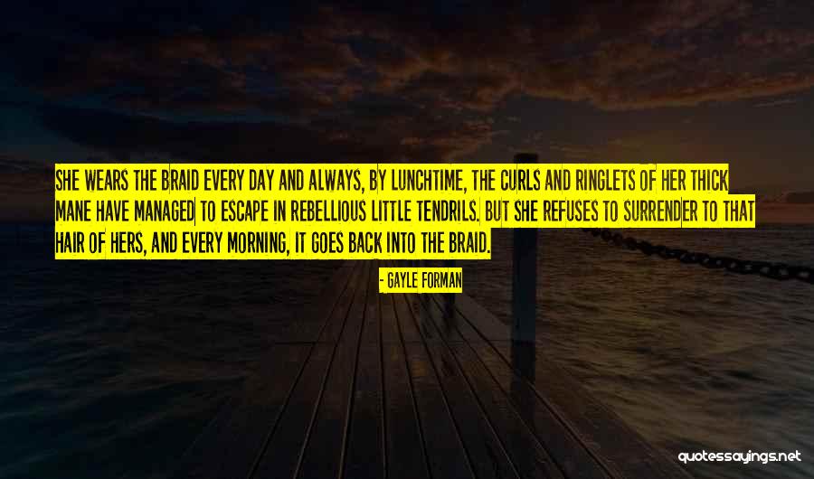 Braid Hair Quotes By Gayle Forman Braid Hair Quotes By Gayle Forman