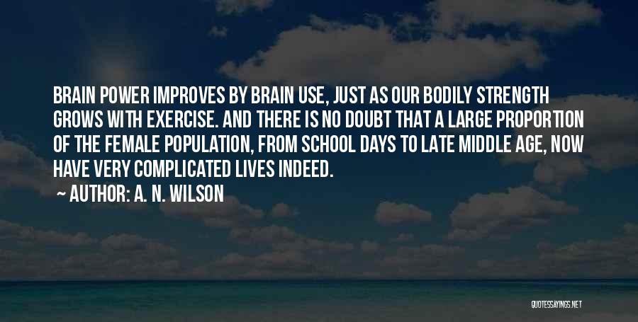 Brain And Exercise Quotes By A. N. Wilson