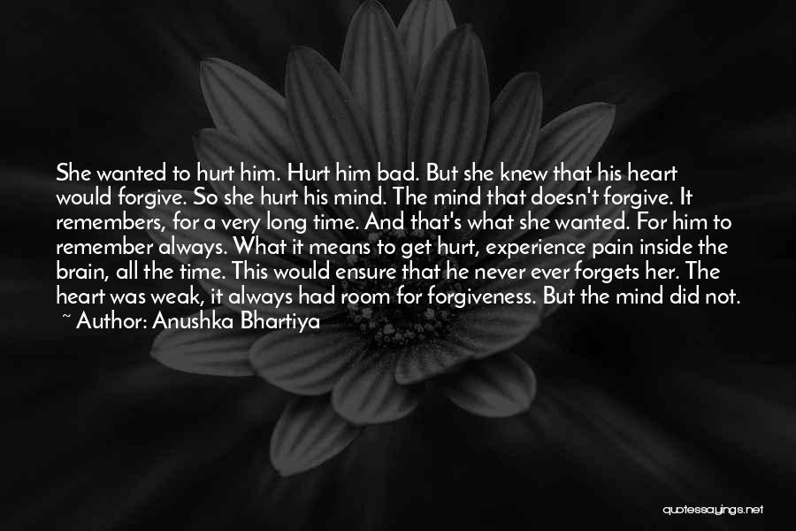 Brain And Heart Love Quotes By Anushka Bhartiya