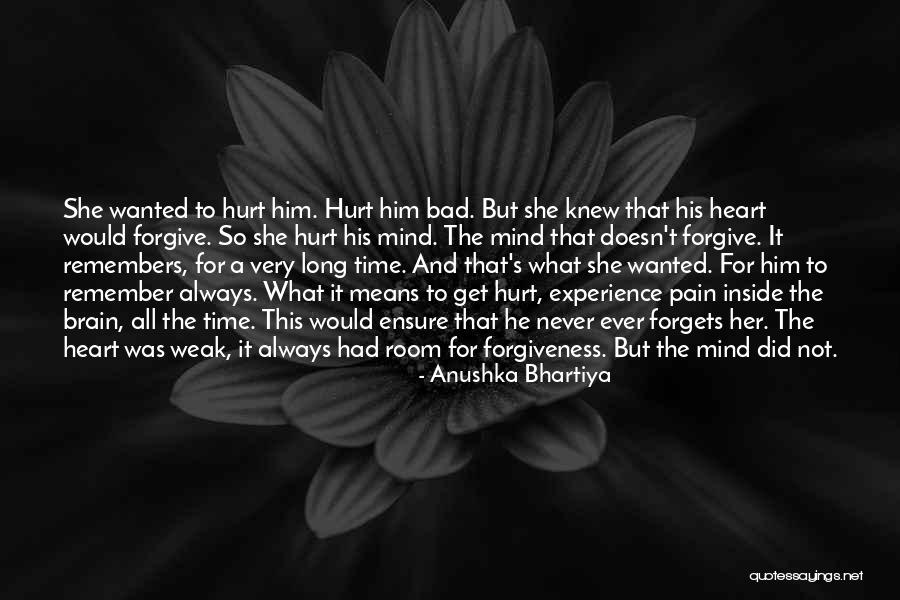 Brain And Heart Love Quotes By Anushka Bhartiya