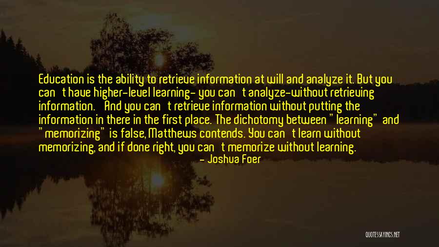 Brain And Learning Quotes By Joshua Foer Brain And Learning Quotes By Joshua Foer