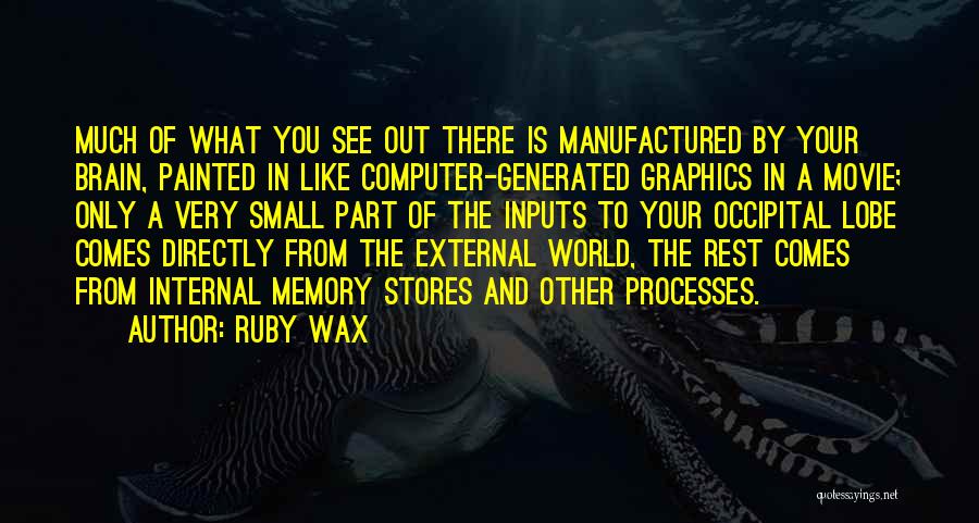 Brain And Memory Quotes By Ruby Wax