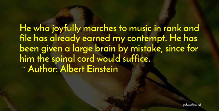 Brain And Music Quotes By Albert Einstein