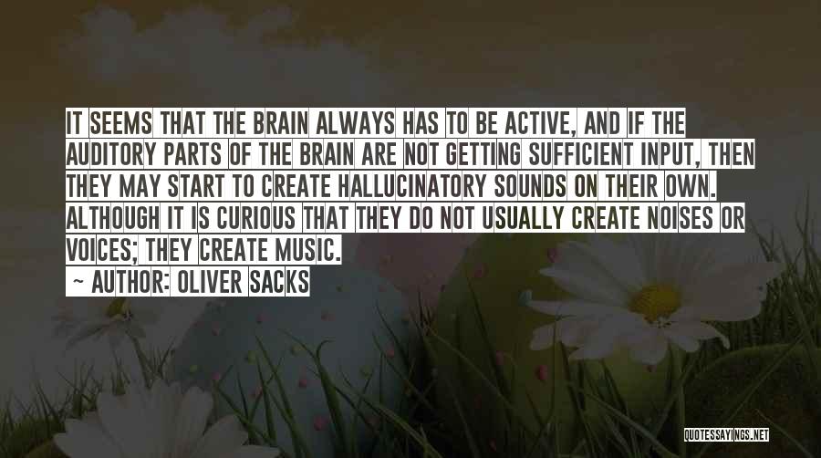 Brain And Music Quotes By Oliver Sacks