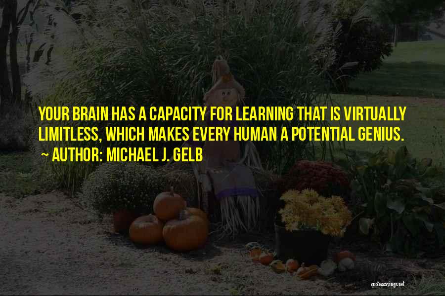 Brain Capacity Quotes By Michael J. Gelb