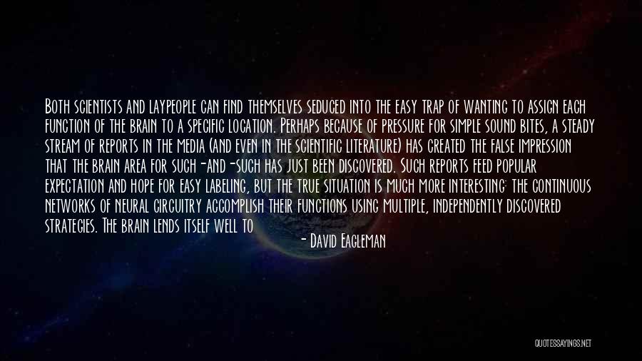 Brain Complexity Quotes By David Eagleman